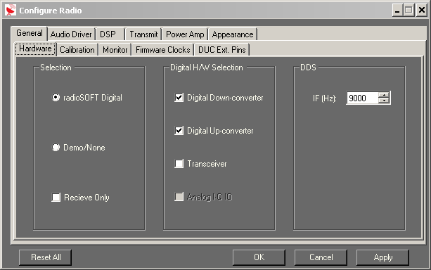 radioSOFT 1.0 GUI